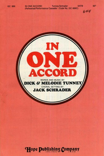 In One Accord (SATB and Keyboard Accompaniment)