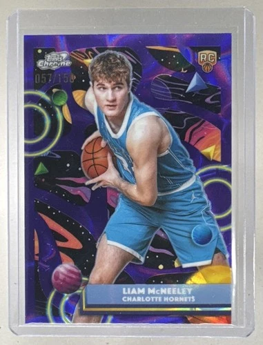 Liam McNeeley 2025 Topps Cosmic Chrome #153 Purple Nebula Refractor RC /150