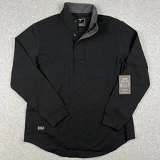 NEW BYLT Elite Fairway Pullover Zip Pullover Stretch Large Mens Black Golf NWT