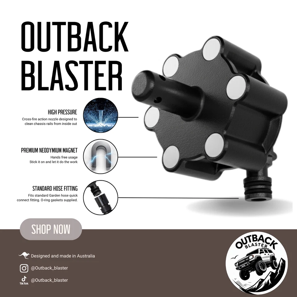 Prevent Rust – 4WD Chassis Flusher Cleaner | Magnet Mount AU I Swivel Ball Valve - image 3 of 4