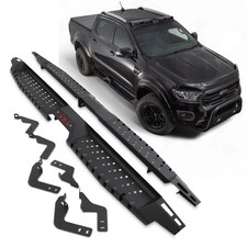 Running Board Side Steps Foot Rails for Ford Ranger Double Cab T6 T7 T8 2012-22