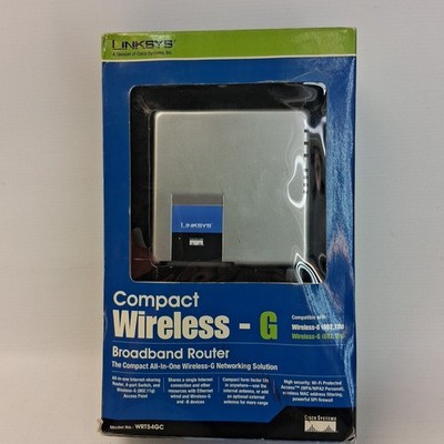 LINKSYS COMPACT WIRELESS G BROADBAND ROUTER MODEL WRT54GC