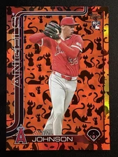 2025 Topps Update Value Box Ryan Johnson Holiday Black Cat /10 US13