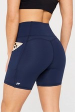 Fabletics Women's Oasis Pureluxe Bike Short w/ Pockets Workout / Yoga / Biking