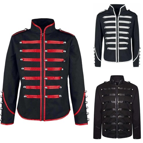 Veste Frack Rétro Gothique Steampunk Pour Homme - Manteau Médiéval Victorien Cosplay