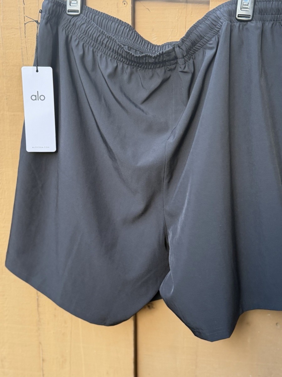 Alo 5'' Circuit Shorts Yoga/Running Comfort SZ"2XL Black