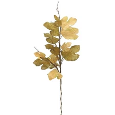 47" Fig Leaf Spray Olive Green Tan (Pack of 6) Artificial Plant Decor Indoor