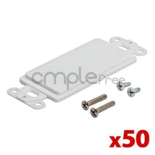Blank Wall Plate Insert Decorative Faceplate Switch Outlet Panel Cover White 50x