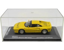 Diecast Miniature Car 1/43 Ferrari 288 GTO 1984 Yellow Supercar Collector