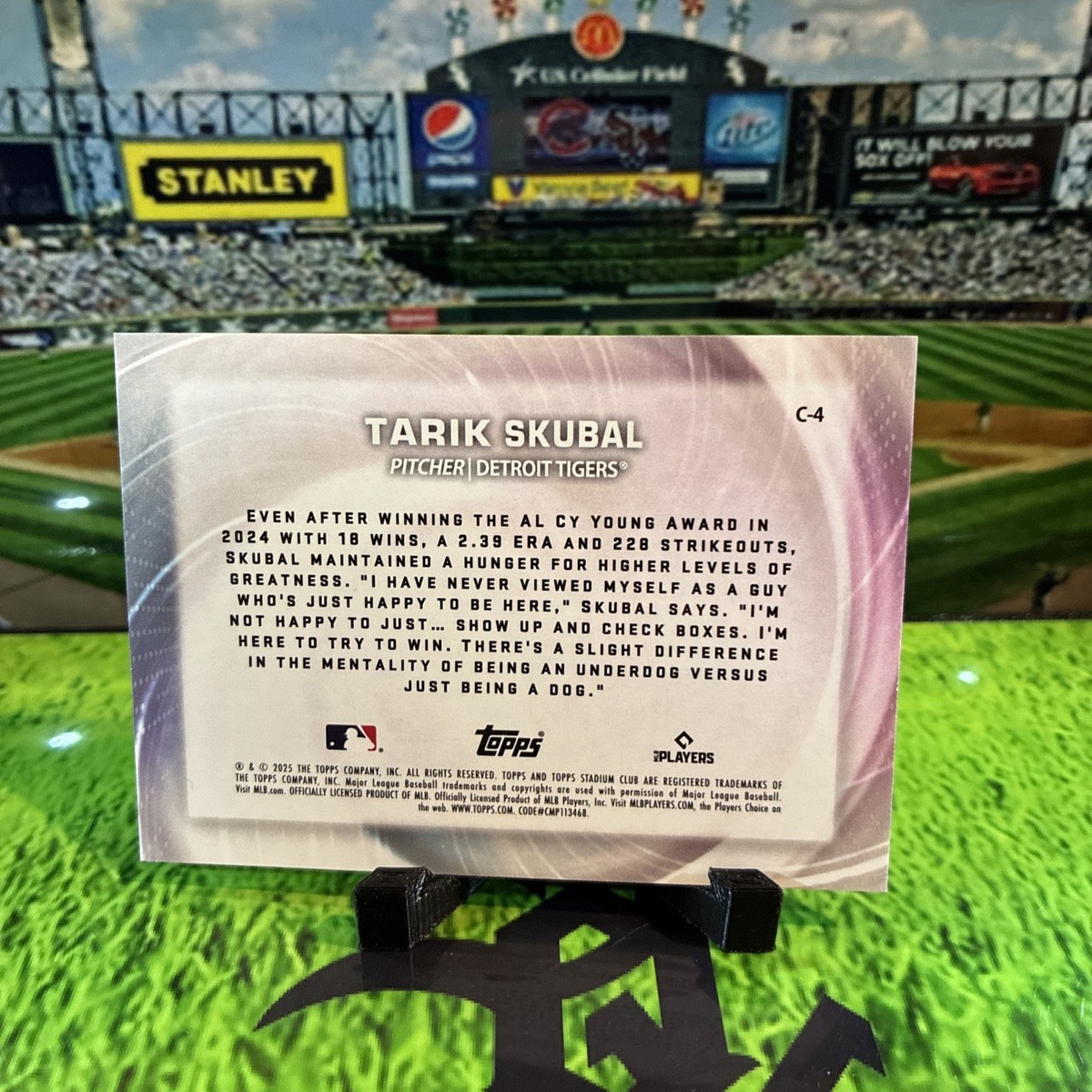 2025 Topps Stadium Club Concentration Tarik Skubal - Detroit