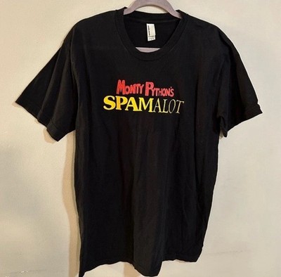 American Apparel Monty Python Spamalot Black Short Sleeve T-shirt Men's Large