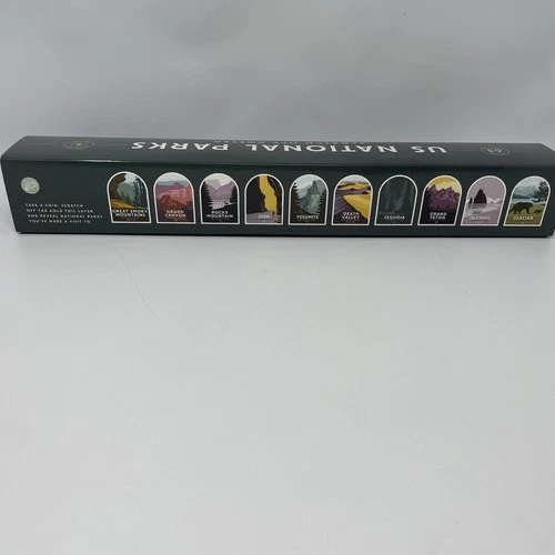 NEW National Parks Scratch Off Map Poster 16" x 20" Travel Bucket List Gift