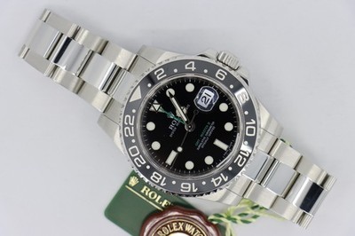 Rolex GMT-Master II 116710LN Black Dial Ceramic Bezel Oyster Band Circa 2011