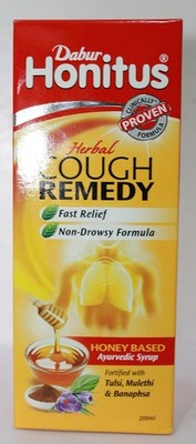 Dabur Honitus Syrup Honey-Based Ayurvedic Cough Syrup 200ml