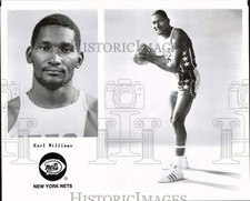 1976 Press Photo New York Nets Basketball Player Earl Williams - pis22132