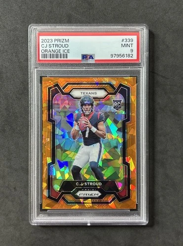 2023 Panini Prizm C.J. Stroud Rookie #339 Orange Ice RC Texans