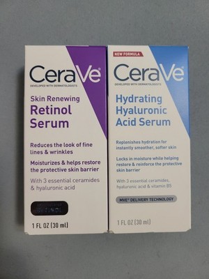 2pcs Cerave. Skin Renewing Serum Hydrating Hyaluronic Serum 30ml.