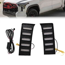 Fog Lamp Turn Signal DRL LED Daytime Running lights For 2022-2025 Toyota Tundra