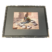 Vintage Moki Hopi Tribe 1899 Detroit Photographic Co Color Photograph Southwest