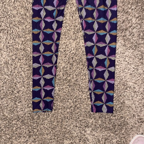 Women's Leggings LulaRoe Multi-Color Geometric Print One Size OS - Picture 6 of 8