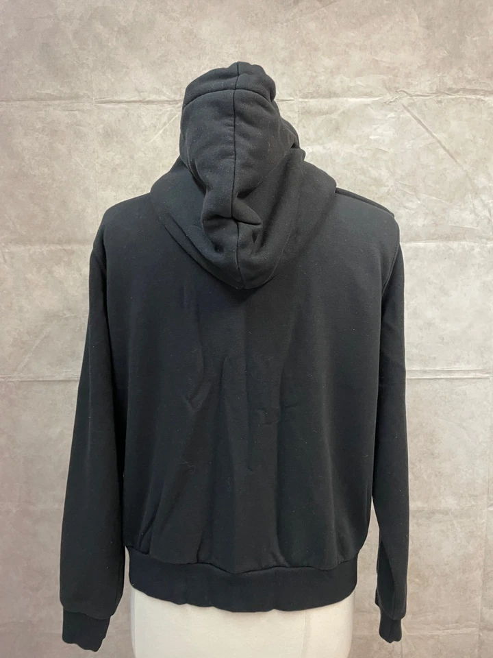 Sudadera con capucha negra con cremallera completa talla M de H&M para mujer Foto 3 de 4