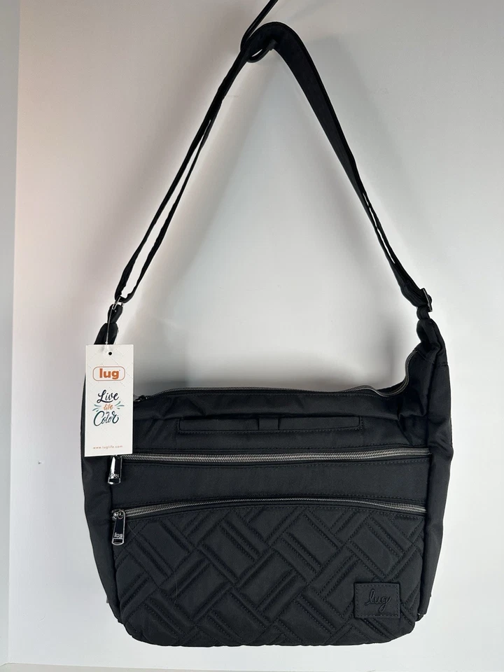 LUG Trooper 2 大号斜挎包黑色 - 全新带标签! — 第 2/4 张图片