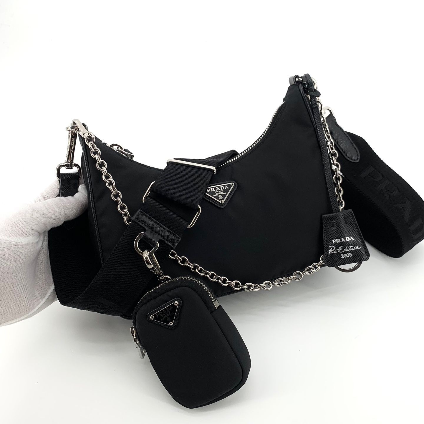 Prada Tesuto Re-edition Multi Hobo Bag 1BH204 152164134 thumbnail 2