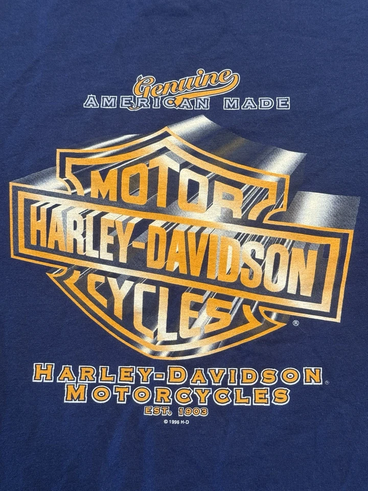 Camiseta Harley Davidson 1995 Bertl ́s Bamberg Alemania Vintage Hombre L Motociclista KE8 Foto 3 de 4