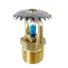 1/2" UPRIGHT SPRINKLER, Standard Reaction, Brass, (Date Code: 2023), UL/FM Liste