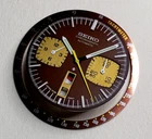 COMPLETE SET  NEW DIAL/HANDS/BEZEL INSERT FOR SEIK0 BROWN BULLHEAD 6138-0040!!
