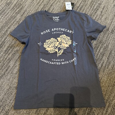 NWT Schitt s Creek Rose Apothecary Womens Short Sleeve Graphic Tee Size XS