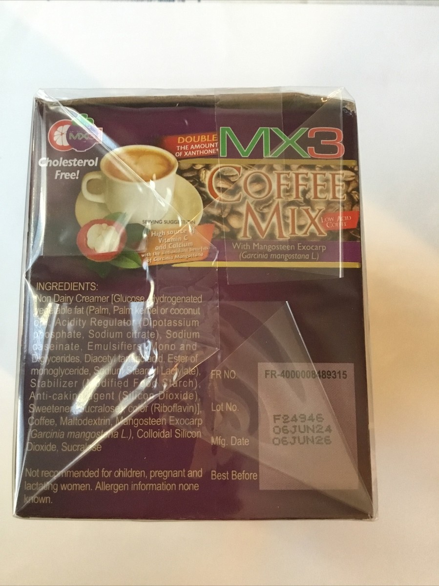1 BOX OF MX3 COFFEE MIX WITH MANGOSTEEN EXOCARP ( High Source Of