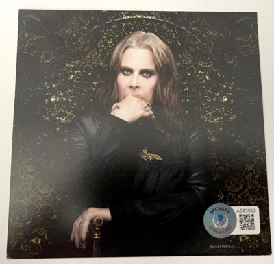 BECKETT OZZY OSBOURNE SIGNED CD COA AUTOGRAPH PATIENT NUMBER 9