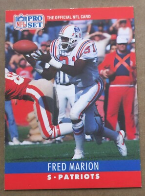 1990 Pro Set Fred Marion New England Patriots #204