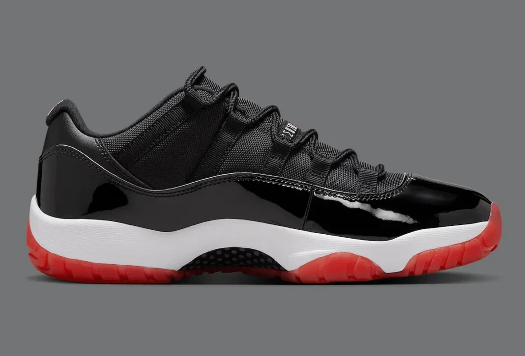 Nike Air Jordan 11 Low Bred Black Red FV5104-006 Men's or GS