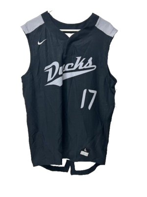 Nike Men's L Oregon Ducks Vapor Elite Sleeveless Baseball Jersey