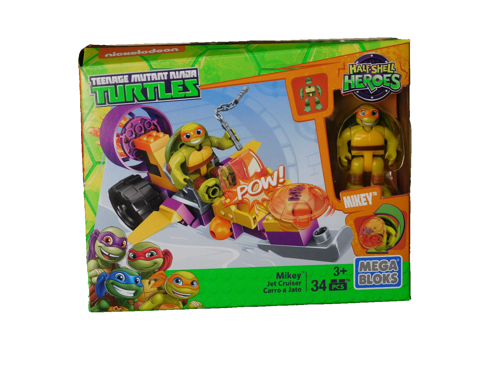 MEGA Bloks DMW42 Teenage Mutant Ninja Turtles Jet Cruiser 34 Teile Spielzeug