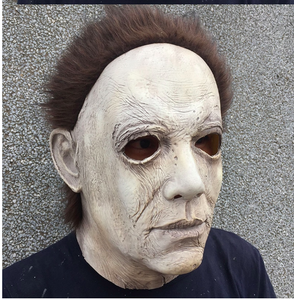 Michael Myers Halloween Latex Mask Hair Deluxe Horror Film
