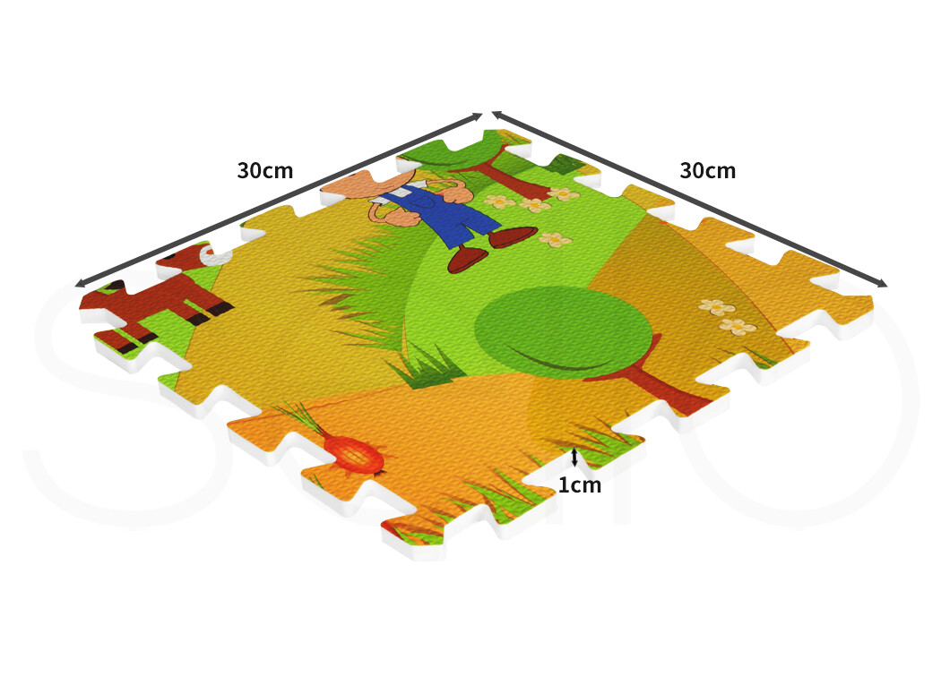 Bopeep EVA Foam Play Mat Kids Crawling Pad Floor Children Rug Carpet 9