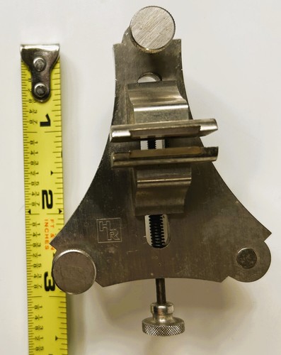HR Poising Jaw Tool orologeria riparazione bilanciere ruota strumento orologiaio vintage - Foto 7 di 8