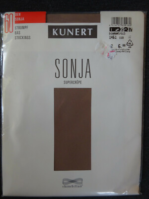 Feinstrümpfe Strümpfe für Mieder Straps Kunert Sonja supercrepe 60 Gr. I 35-37 