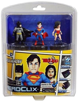 HeroClix TabApp SUPER HEROES DC 3 Hero Clix iPad - kompatibel BATMAN SUPERMAN Neca