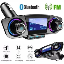 Bluetooth Car FM Transmitter MP3 Player Hands free Radio Adapter Kit USB Charger