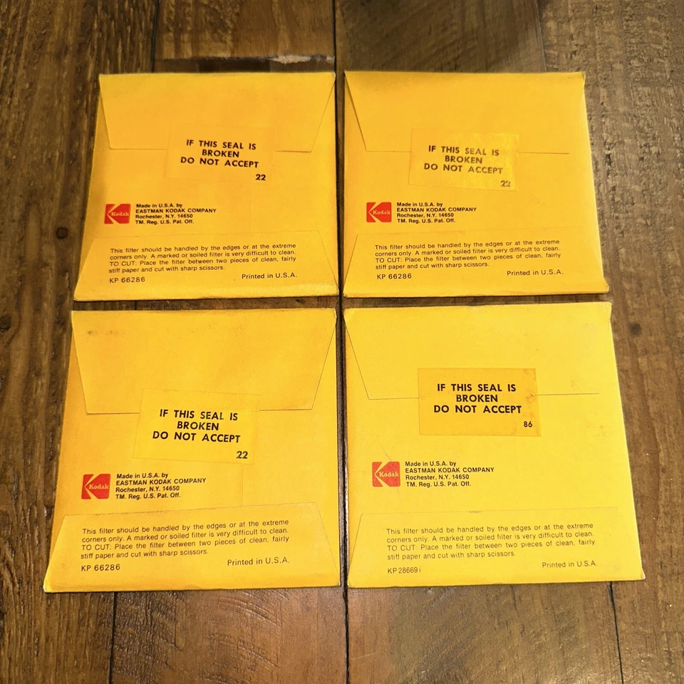 U202903 Kodak 3 in. No. 11 Gelatin Filter Genuine Original CAT 149 5514 LOT OF 4 - Image 2 of 2