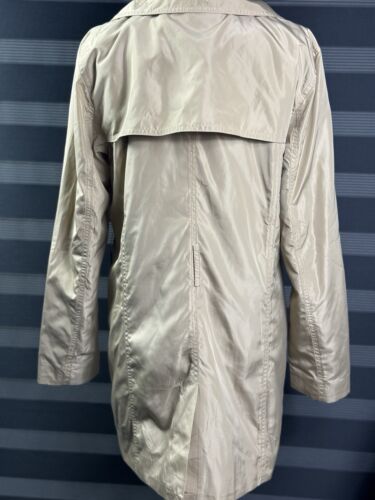 Michael Kors Trench Coat Women's Size Medium Khaki Long Sleeve Double Breasted - Picture 3 of 12