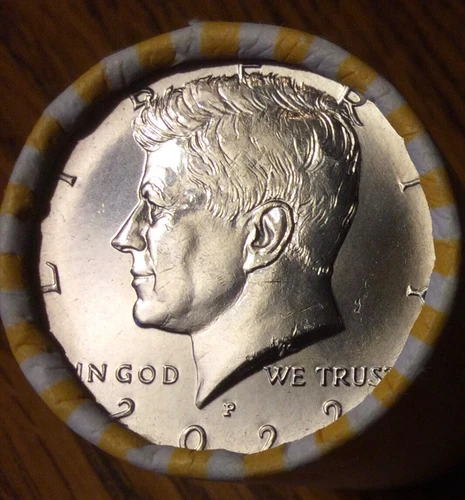 Full Roll of 20 NICE 2022-P Uncirculated Kennedy Half Dollars 50 Cent Coins!