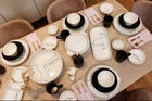 ARTFACIAL 42Piece Handmade Stoneware Dinner Set For 6 Microwave & Dishwashe safe