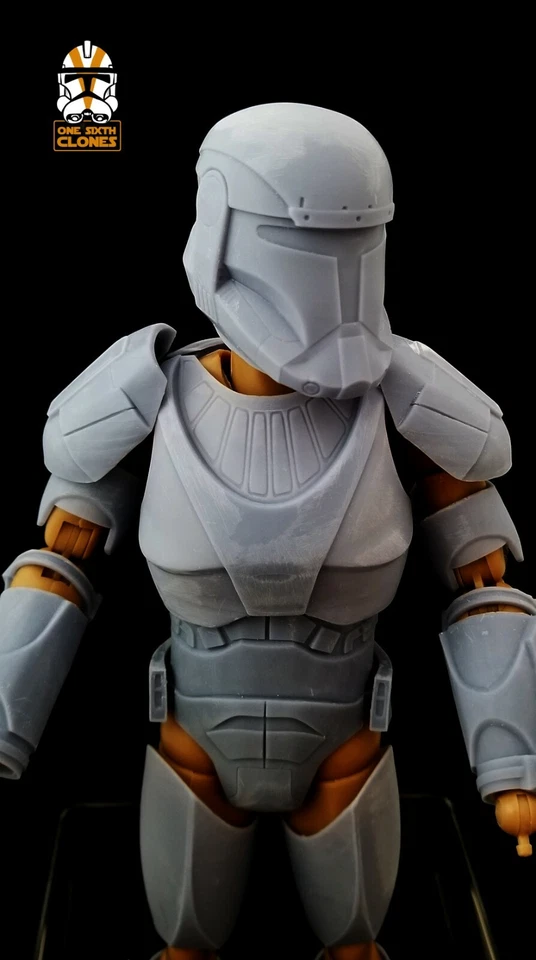 Kit de armadura Star Wars 1/6 Clone Republic Commando para figura personalizada sexta escala Foto 3 de 4