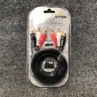 Topzone 03-TP130AG 6FT 5-Audio RCA Combo Cable New