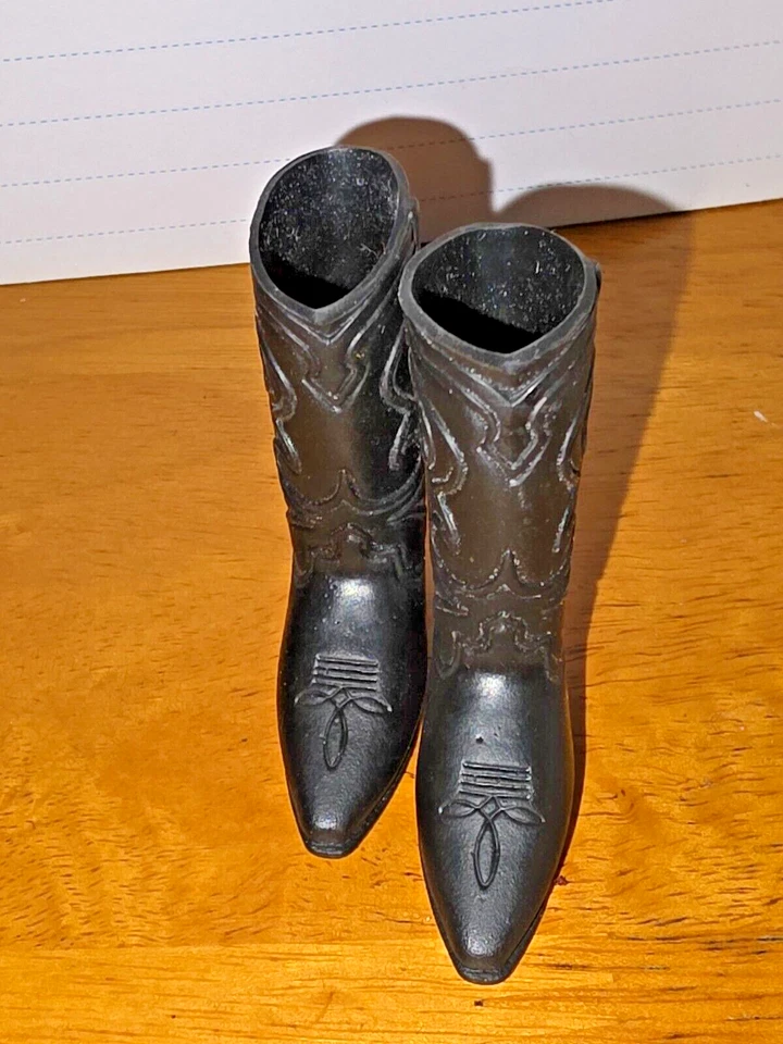 Botas de vaquero vintage Mattel Big Jim - NEGRAS Foto 4 de 4